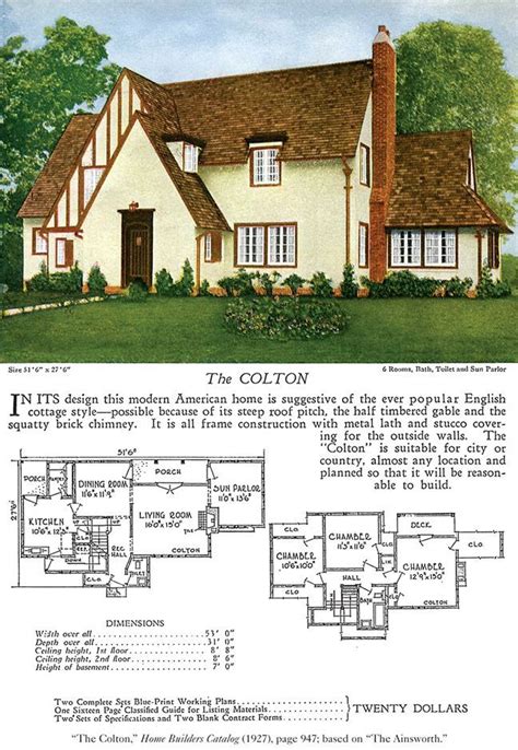 1920s tudor house|tudor revival house plans.